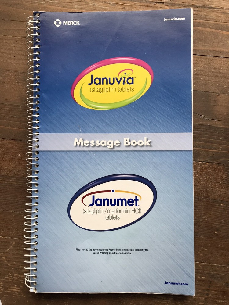 JANUVIA JANUMET PHARMACEUTICAL DRUG REP MESSAGE BOOK