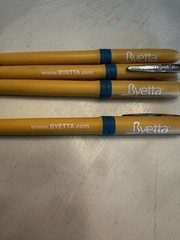 Drug Rep Pens 4 ( Byetta ) with Felt Tip Black Bic Smooth