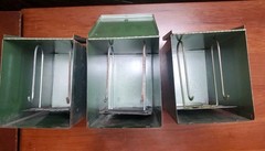 Lot Of 3 Vintage McCourt Metal Prescription File Boxes Bradford PA