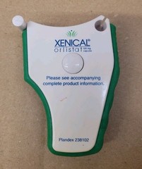 Xenical Drug Rep Measuring Tape w/Retractable Button & Clip – Unisex Adults