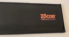 Zocor 12-in Ruler With Calculator Drug Rep Pharmaceutical Ad Promo RARE