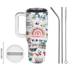 Pharmacy Technician Gifts, Pharmacy Gifts, Stainless Steel 40Oz Pharmacist Co…