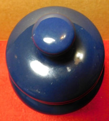 C/J~Apothecary Jar Eli Lilly „Paeonia Albiflora“ Pharmaceutical 4-58 Blue Empty