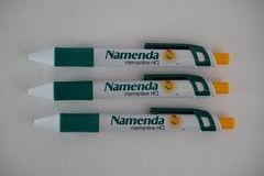 NAMENDA Medical Drug Rep Pharmaceutical Pens Lot of 3