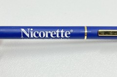 Lot 2 Vintage Drug Representative Nicoderm Nicorette Pen/Pencil Set No Ink As Is