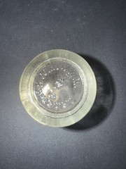 Vintage MEINECKE & CO NEW YORK Medicine Dose Glass Shot Glass, Embossed Clear