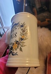 🌼💡VTG Apothecary Jar Pharmacy Drugstore Jar Lamp “Confect Boraginis”🌼💡