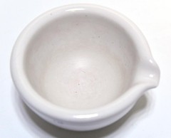 LARGE COORS 522-4 MORTAR AND PESTLE WHITE CERAMIC