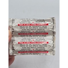 Trojan Enz Vintage Prophylactics Box No 100 Historical Collectible