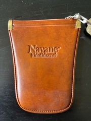 Vintage Navane Pharma Key Pouch, Tan Leather-Look Pharmaceutical Collectible