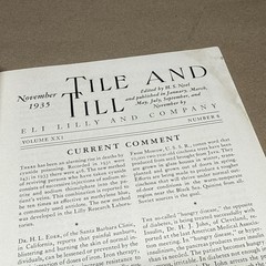 Tile And Till Magazine Eli Lilly And Company November 1935 Indianapolis Indiana