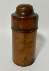 Antique Victorian Apothecary Chemist Turned Wood Sycamore Treen Bottle Holder