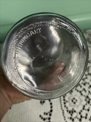 Grafco Medical Apothecary Glass Jar stainless Lid blue letters Applicators