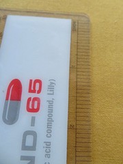 Vintage Lilly Promo 6 Inch Ruler Darvon Compound 65 Darvocet-RARE- 1963 USA