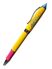 New *RARE* Drug Rep AMBIEN CR Heavy Metal Collectible Pharmaceutical Pen Yellow