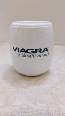 Viagra Office Desk Pen And Pencil Organizer Pharmaceutical Promotional Cup NOS