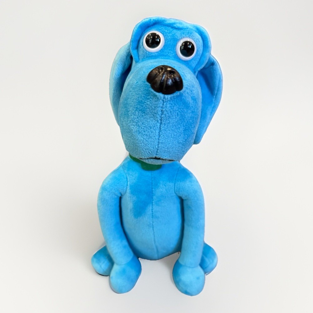 Rare Interceptor Plus Blue Plush Advertising Dog 14” Drug Rep Pharmaceutical