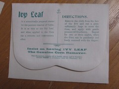 1900s IVY LEAF CORN CURE Paper Envelope CANNABIS Indian HEMP Apothecary PHARMACY