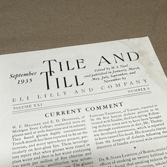 Tile And Till Magazine Eli Lilly And Company September 1935 Indianapolis Indiana