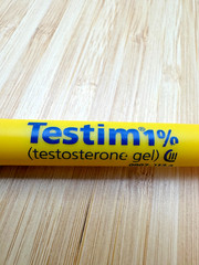 Testim 1% Testosterone Gel Yellow Pharmaceutical Promo Pen Tested & Working