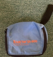 pharmaceutical drug rep tote & laptop carry bag & leather id tags