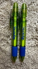 Drug Rep ZYRTEC Collectible Plastic Pens – Blue And Lime Green