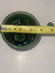 Vintage McCoy Schering Coricidin Pharmacy RX Green Ceramic Apothecary Mortar Mug
