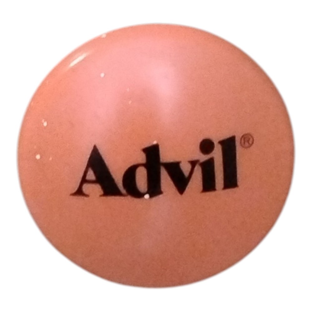 Vintage Advil Advertising Refrigerator Fridge Magnet Red Pharmaceutical Promo