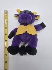 Arthrotec Pfizer Bull Purple Bean Bag Toy Drug Rep Pharma Promo Advertising Vtg