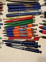 Pharmacy Drug Rep Advertising Mixed Pen Lot of 108 Instant Desk Drawer Full