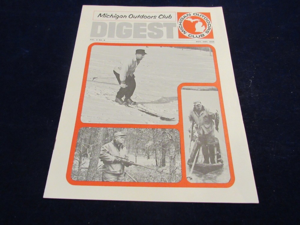1966 Michigan Outdoors Club Digest w/Annual Fishing Contest Winners info B139