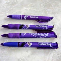 Lot Of 4 Nexium Pharmaceutical Drug Rep Pens Purple Plastic