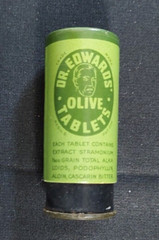 Old Empty Cardboard Medicine Container Dr Edwards Olive Tablets Columbus OH