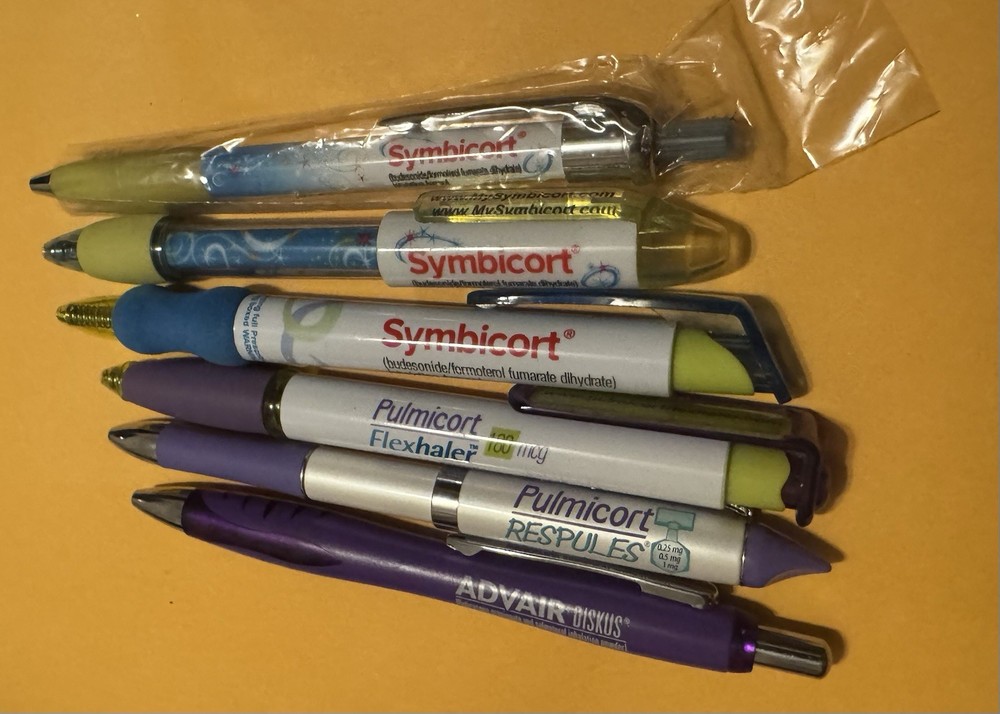 Inhaler Lot Pharmaceutical Advertising Promo Pen Lot Symbicort Pulmicort Advair