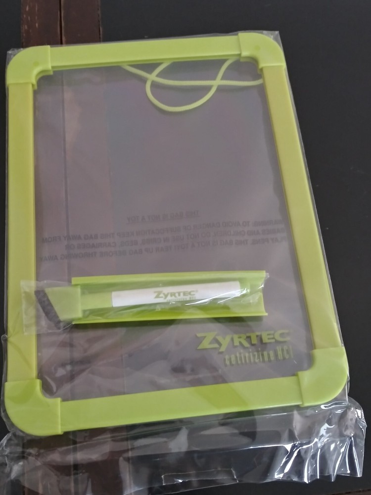 Zyrtec Pharmaceutical repr Collectibles Dry Erase Board