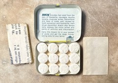 Anacin Fast Pain Relief Tin 12 Analgesic Tablets Exp Nov 1988 Whitehall Labs