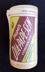 Old Ad Medicine Container Pape’s Dia-Pape-Sen Compound Sterling Drug Monticello