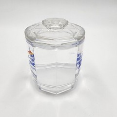 Ortho-Prefest Clear Transparent Plastic Hexagon Lidded Company Jars Lot of 4