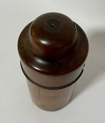 Antique Victorian Apothecary Chemist Turned Wood Sycamore Treen Bottle Holder