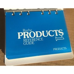 Vintage unused Roche Pharmaceutical Promo Mini Binder Medical Reference Visual