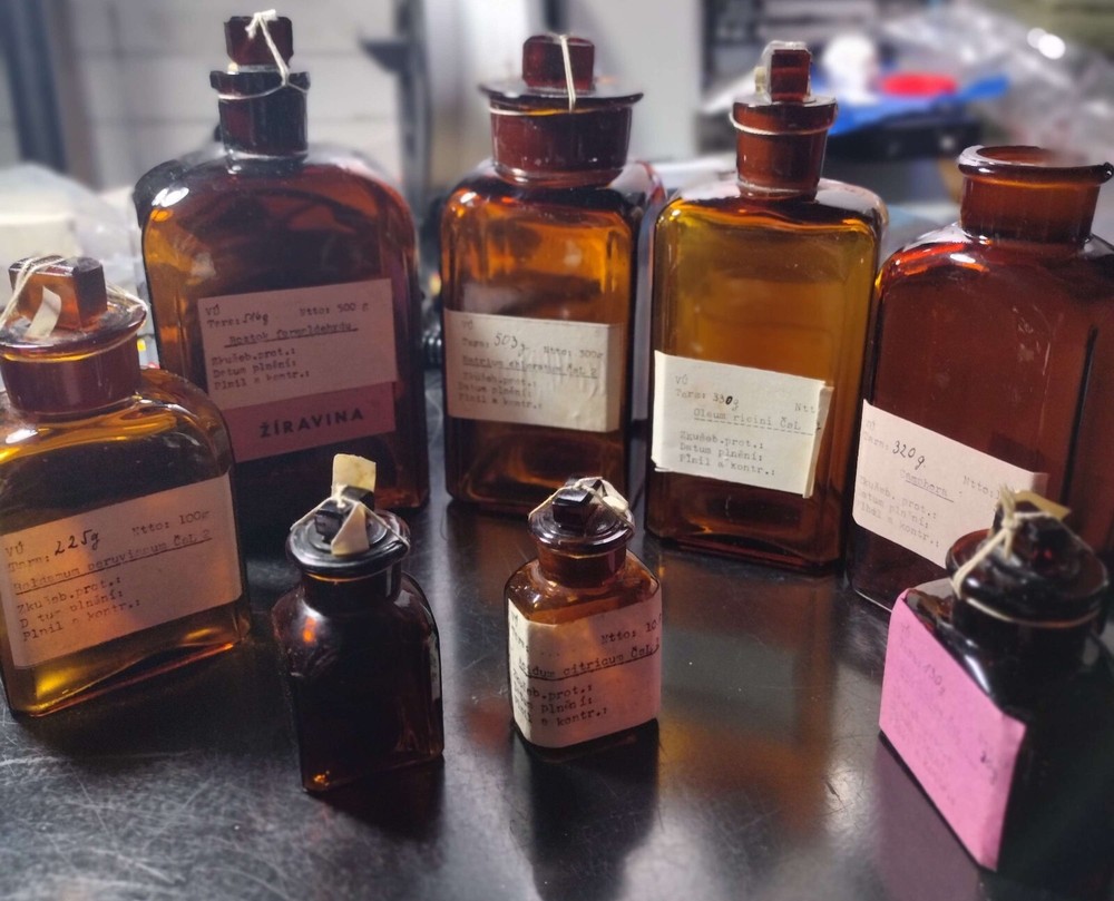 Antique European Military Laboratory Apothecary Medical Bottles (Set of 8)
