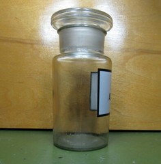 Vintage Medical Science Glass Bottle,Germany,CARBO ACTIVATUS