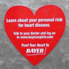 Bayer Aspirin Promo Magnet Trust Your Heart to Bayer