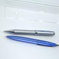 Pfizer Geodon Lot 2 Metal Twist PENS Drug Rep Pharmaceutical Promo Advertising