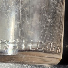 VTG Clear Glass Pharmaceutical Medicine Bottle Pharmacy „CONTENTS 3 FLD OZS“