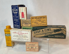 Vtg Henephs Foleys Dr Scholls Chambers DeWitts Pharmacy Lot In Original Boxes