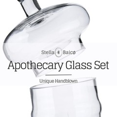 3-Pack Glass Apothecary Jars with Lids – Decorative Candy Storage Containe