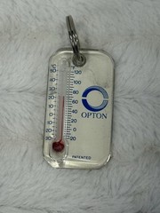 Vtg OPTON GERD Pharmaceutical Drug Rep Advertisement Thermometer Keychain ￼