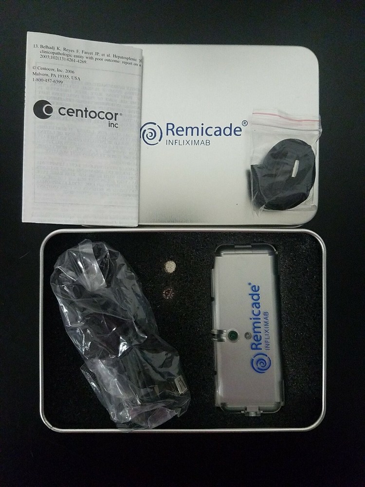 Centocor Remicade 4- Port USB Drug Rep Item in Metal Case