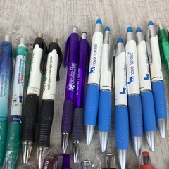Lot of 52 Metal and Plastic Pharmaceutical Drug Rep Pens Medical Collectibles